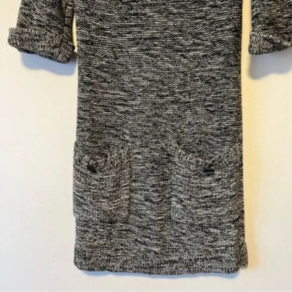Line the label chunky knit sweater dress with front pockets grey marmalade Small - Picture 4 of 8